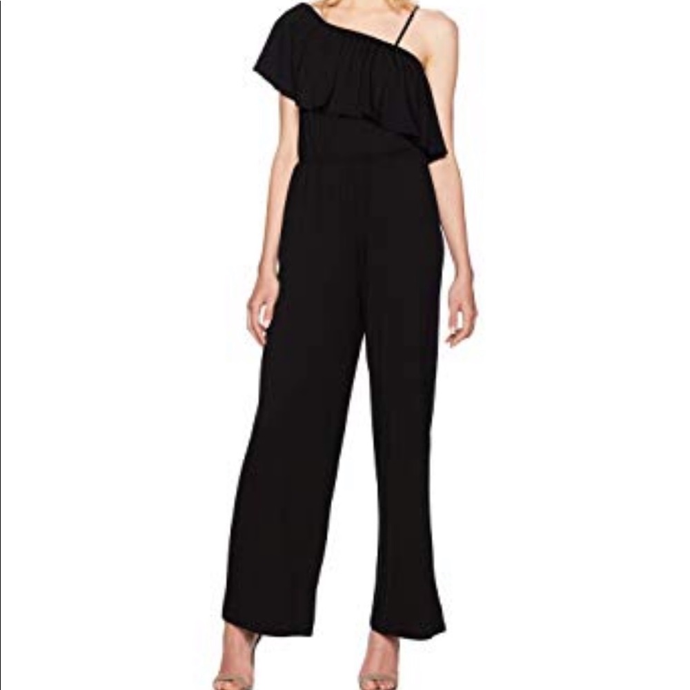 Bb Dakota xs small black jumpsuit one shoulder